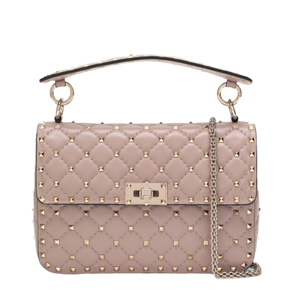 Rockstud Spike Leather Shoulder Bag