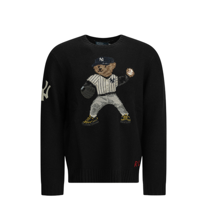 MAYFEYR - Polo Ralph Lauren - Polo Bear X Yankees Crew Neck Sweater - 710B27162001POLOBLACKMULTI