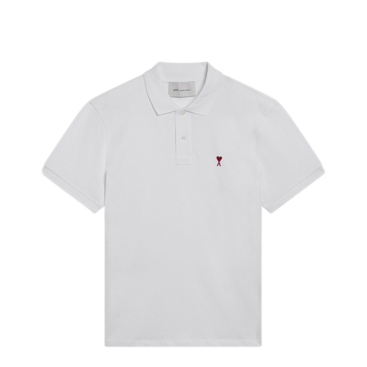 MAYFEYR - Ami Paris - Ami De Coeur White Polo Shirt - BFUPL001U760100
