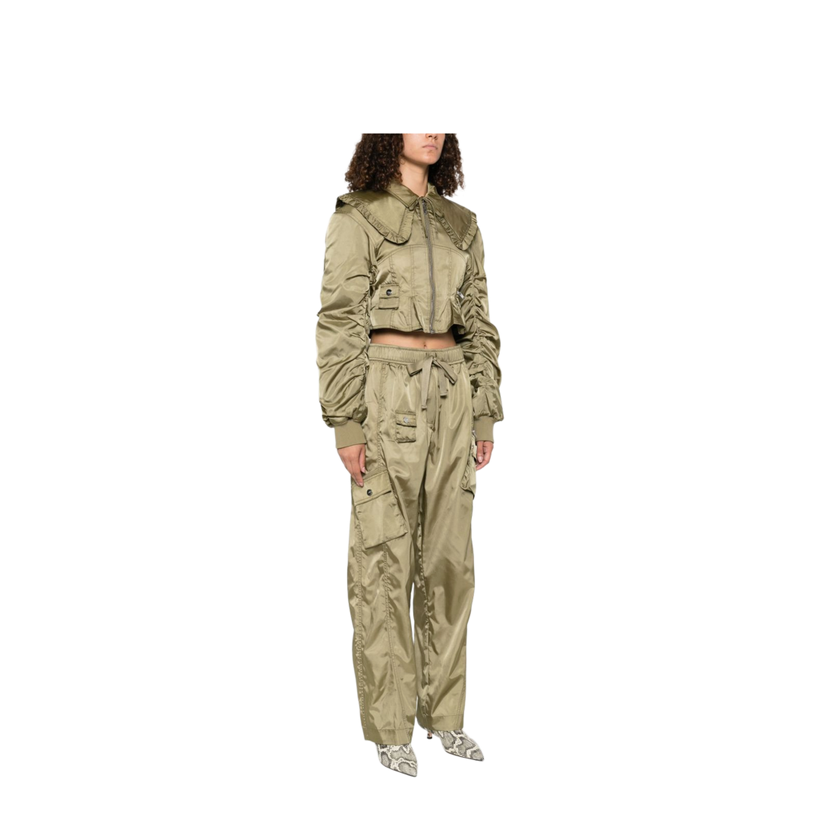 Nylon Short Bomber Jacket