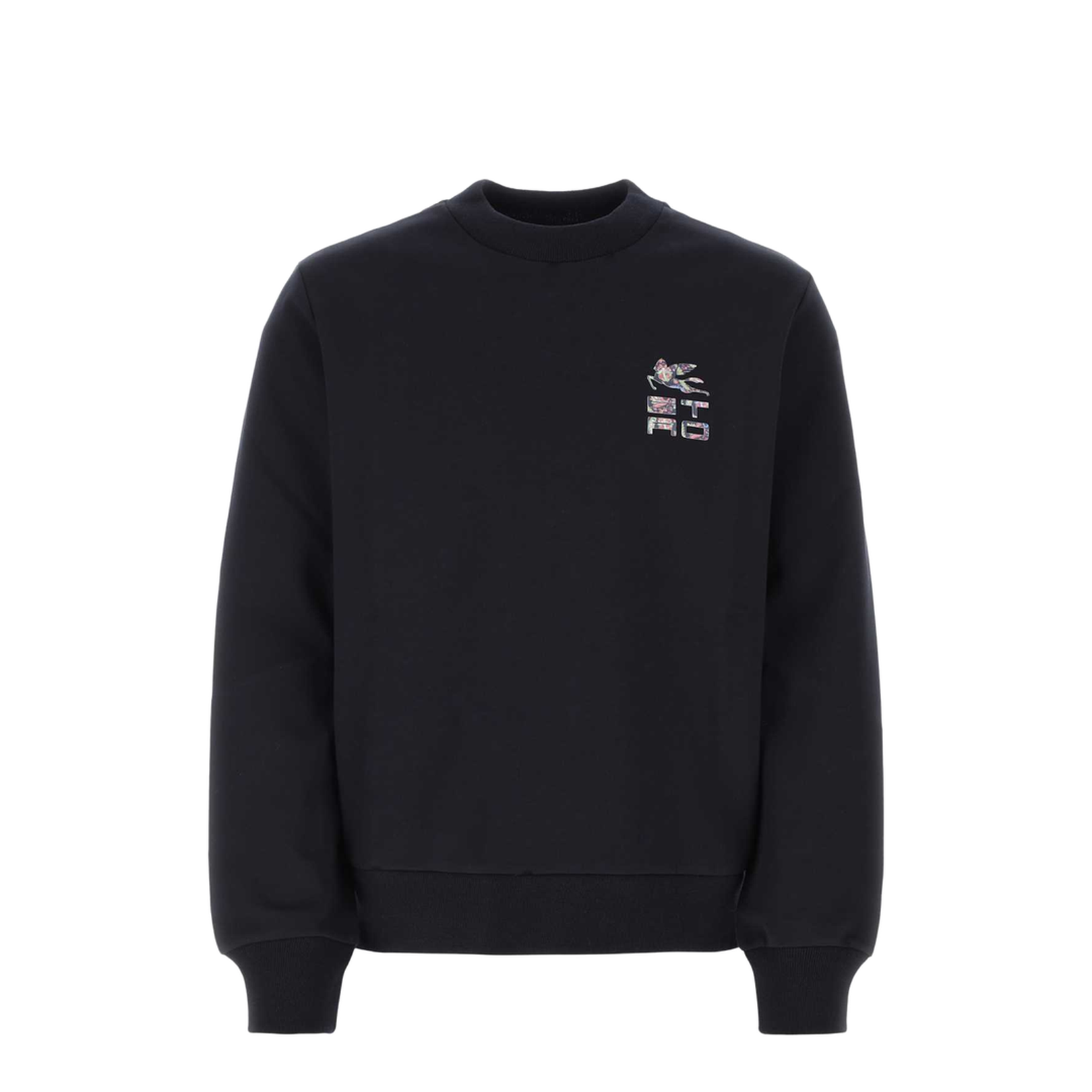 Cotton Sweatshirt with Front Logo