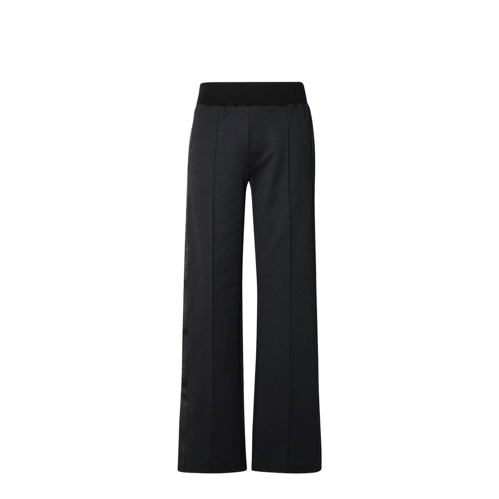 Black Polyamide Blend Sporty Pants