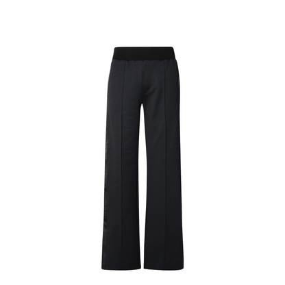 Black Polyamide Blend Sporty Pants