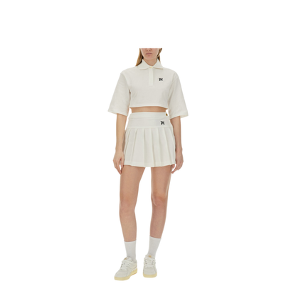 Monogram Cropped Polo Shirt