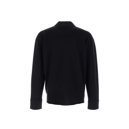 Midnight Blue Stretch Cashmere Blend Hermann Sweater