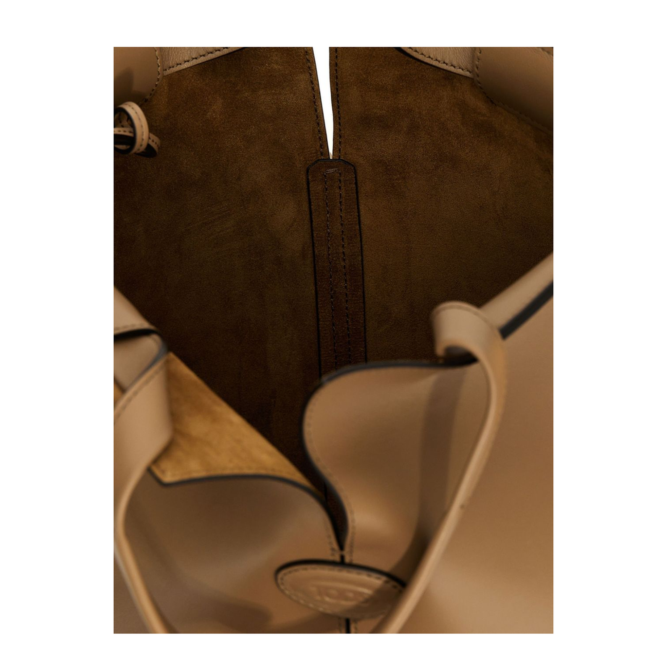 Tod’s Di Bag Folio Small Leather Shopping Bag - Cappuccino