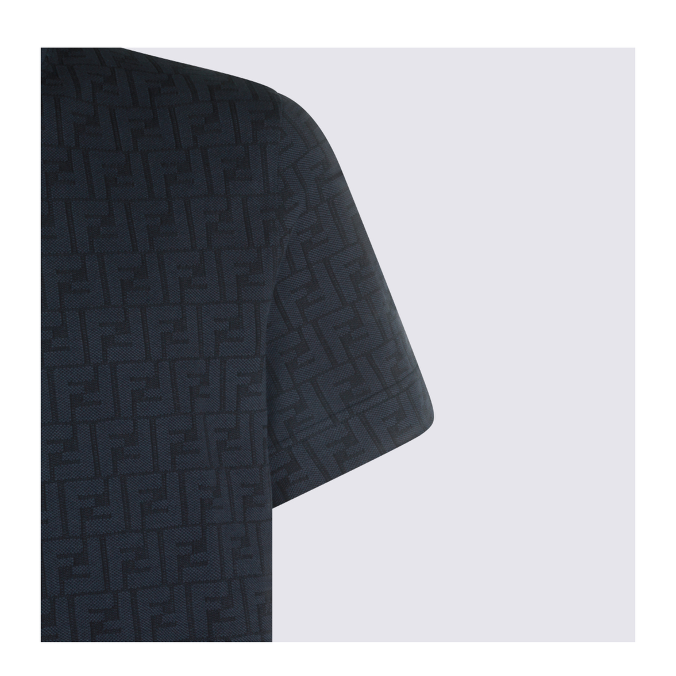 MAYFEYR - Fendi - Deep Blue Cotton T-Shirt - FY0936AUR1F0QA2