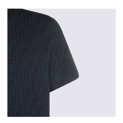 MAYFEYR - Fendi - Deep Blue Cotton T-Shirt - FY0936AUR1F0QA2