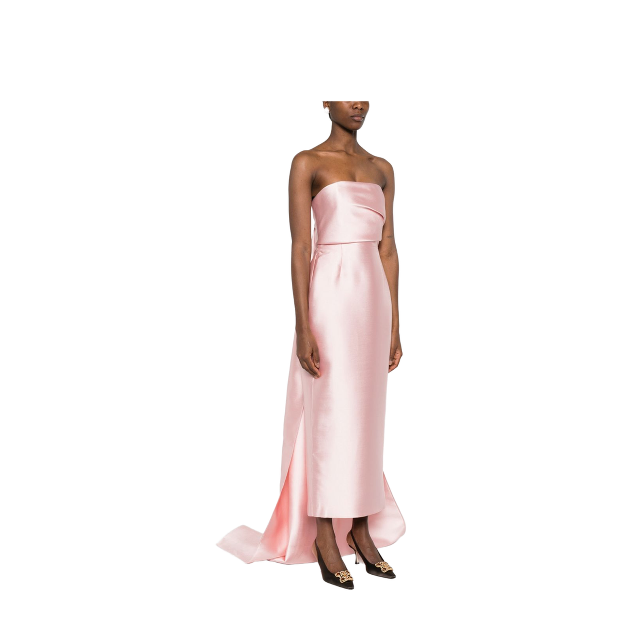 MAYFEYR - Solace London - Kiki Strapless Midi Dress - OS47047CAMELLIAPINK