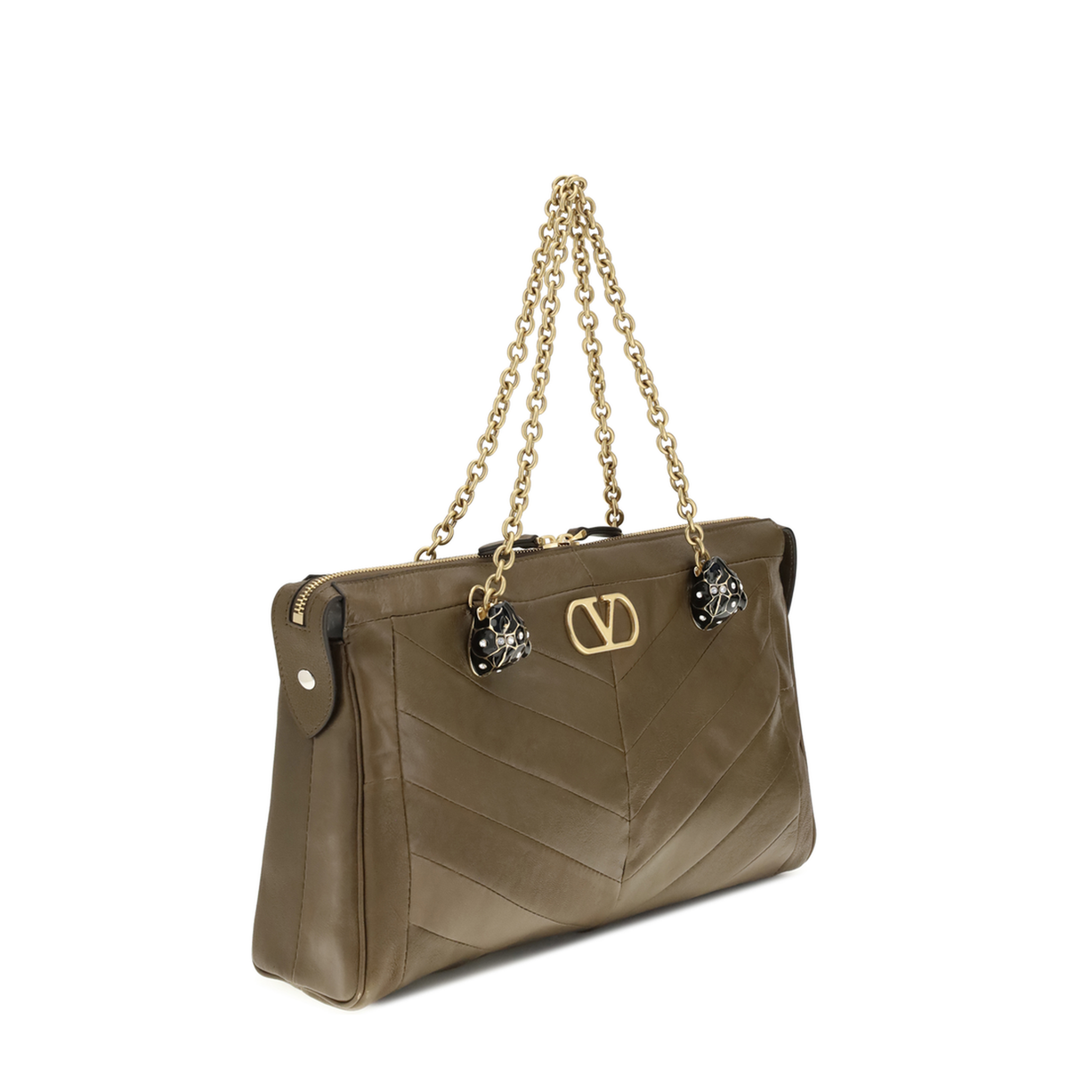 MAYFEYR - Valentino - Medium Panthea Chevron Patchwork Shoulder Bag - 9W0B0S70UYFBGQ