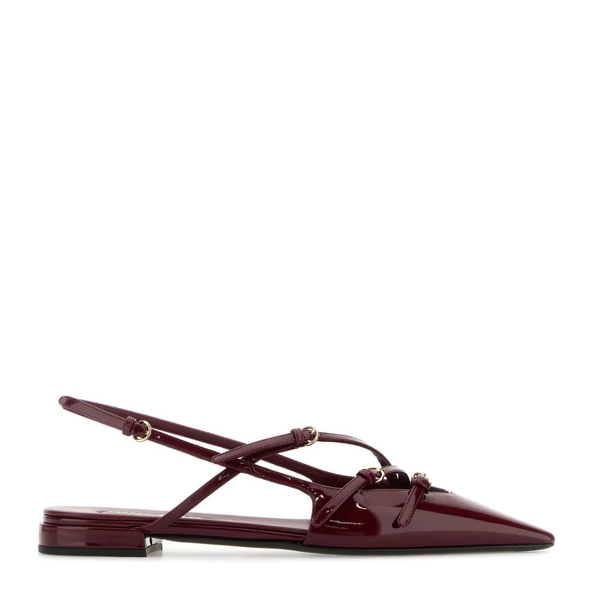 MAYFEYR - Miu Miu - Burgundy Leather Ballerinas - 5F476EF010069F0D27