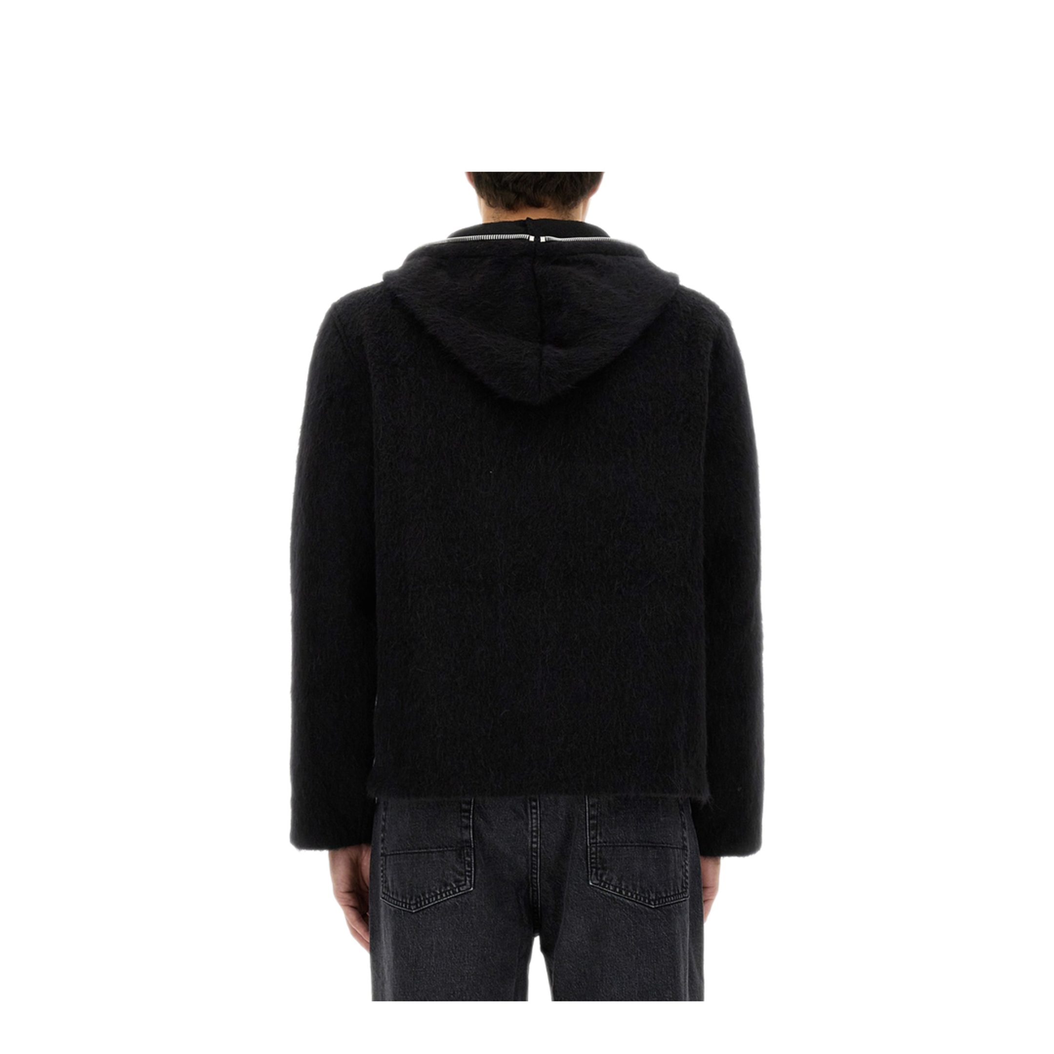 MAYFEYR - Our Legacy - Cardigan With Zip - M4243FBHBLACKHAIRYWOOL