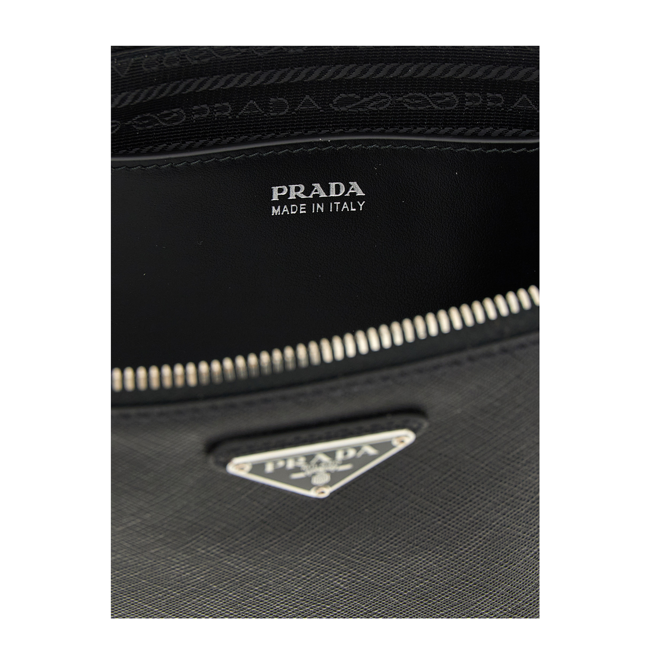 Saffiano Leather Clutch Bag