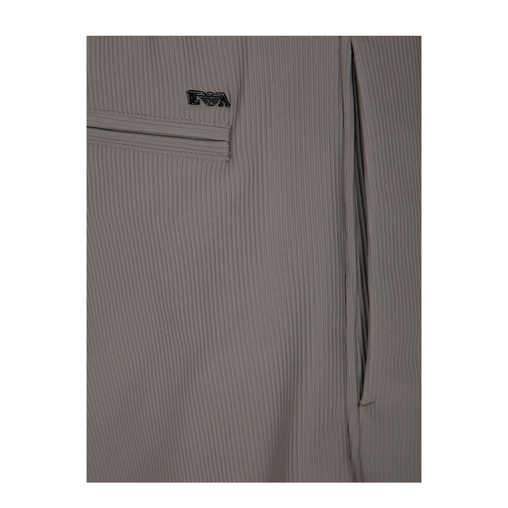 Canneté-effect stretch nylon Bermuda shorts