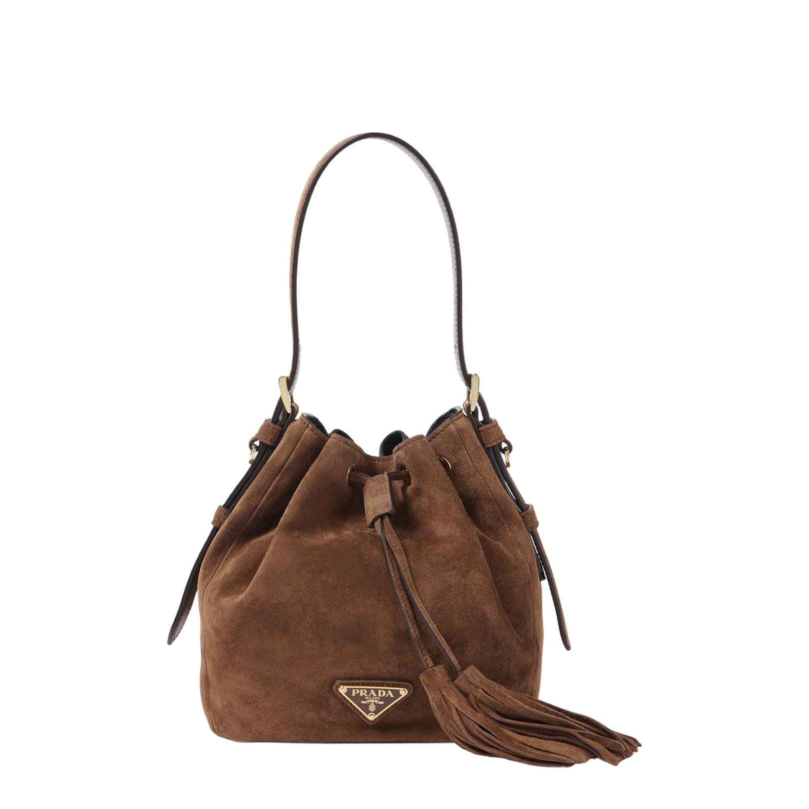 Caramel Suede Bucket Bag