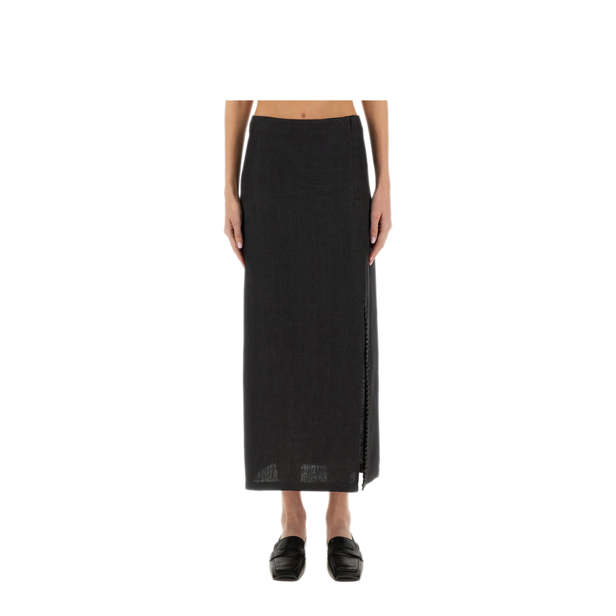 MAYFEYR - Alysi - Linen Skirt With Slit - 105013P5242CB