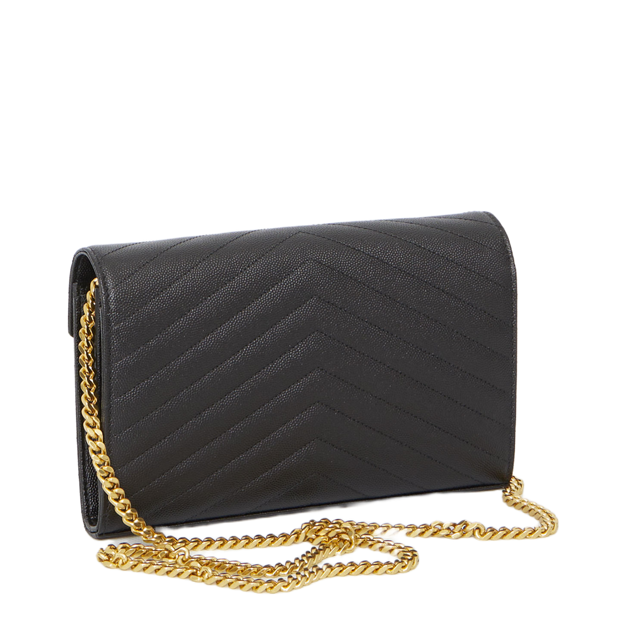 Classic Cassandre Chain Wallet In Grain De Poudre Leather