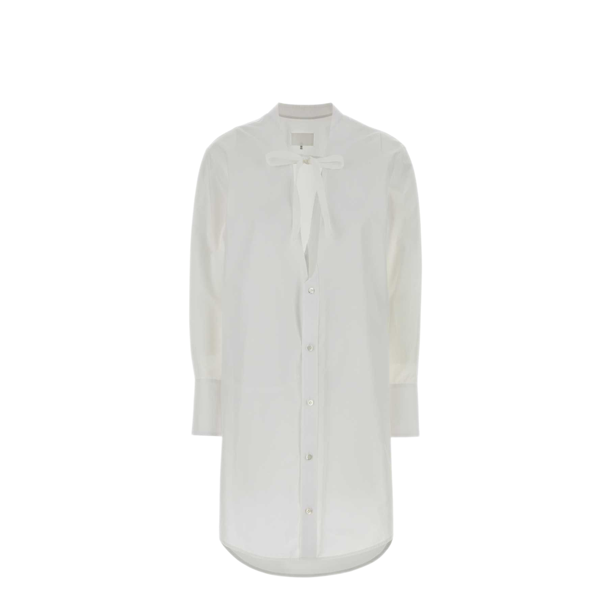 Raw Edge Cotton Mini Dress