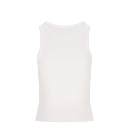 Logo Ribbed Tank Top