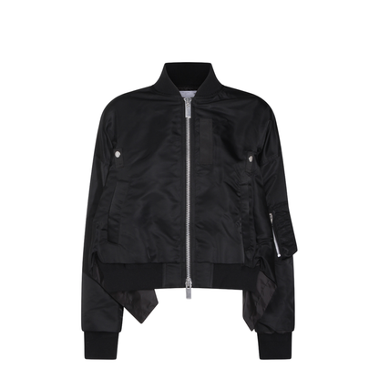 Cropped Bomber Jacket