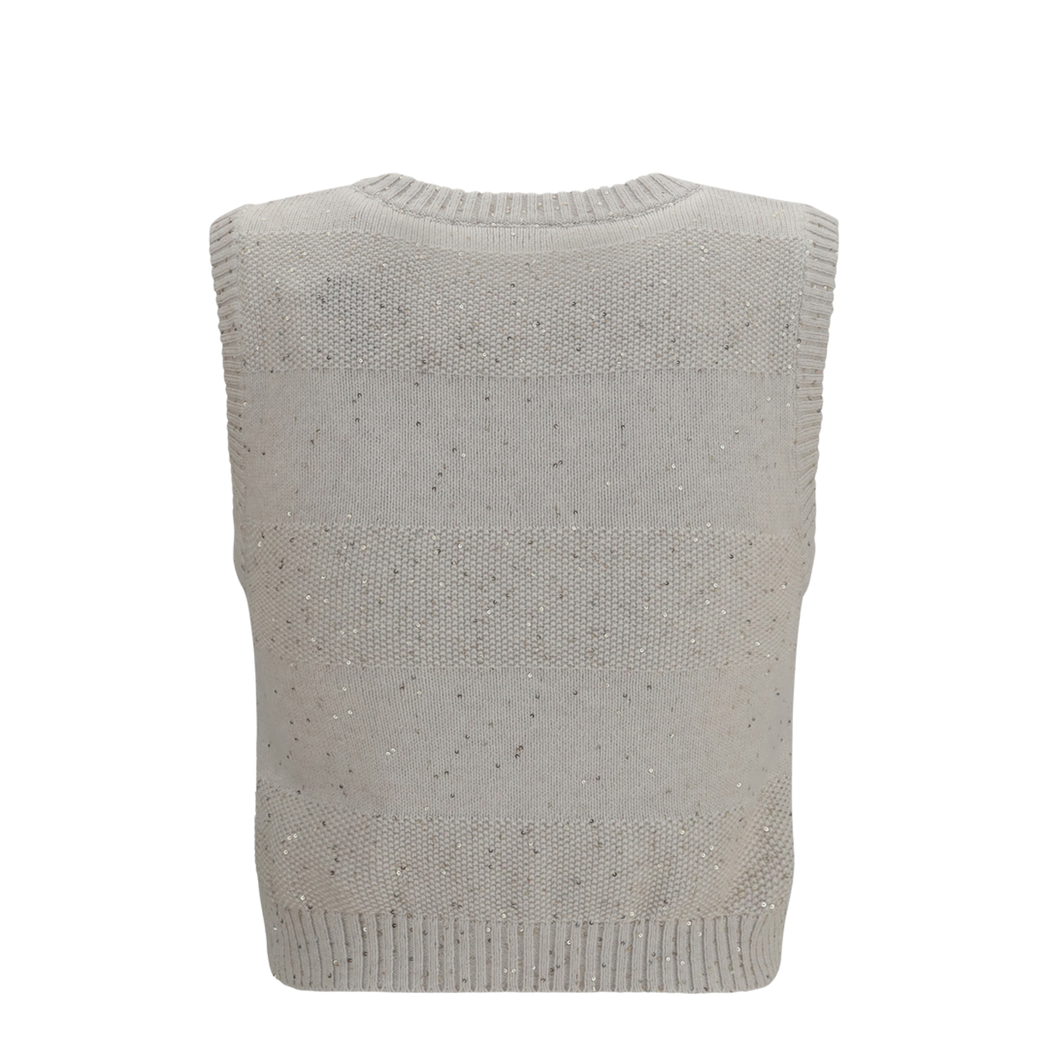MAYFEYR - Brunello Cucinelli - Knit And Sequin Vest - MDV754810