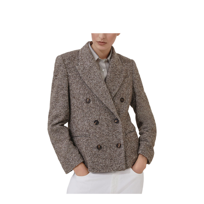 Double-breasted Silk Blend Blazer
