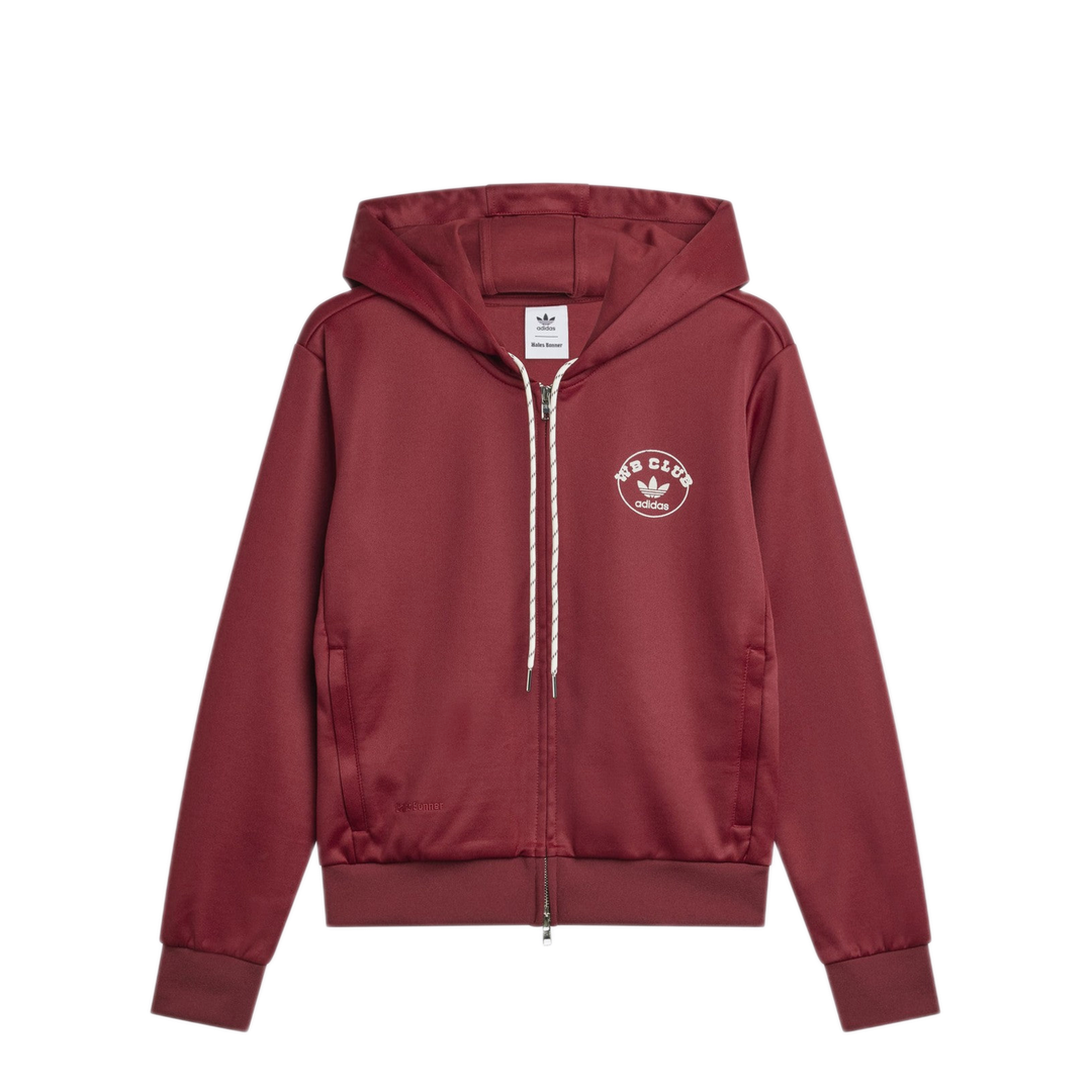 MAYFEYR - Adidas By Wales Bonner - Bordeaux Hooded Sweatshirt In Cotton Blend - JM8298PLCB
