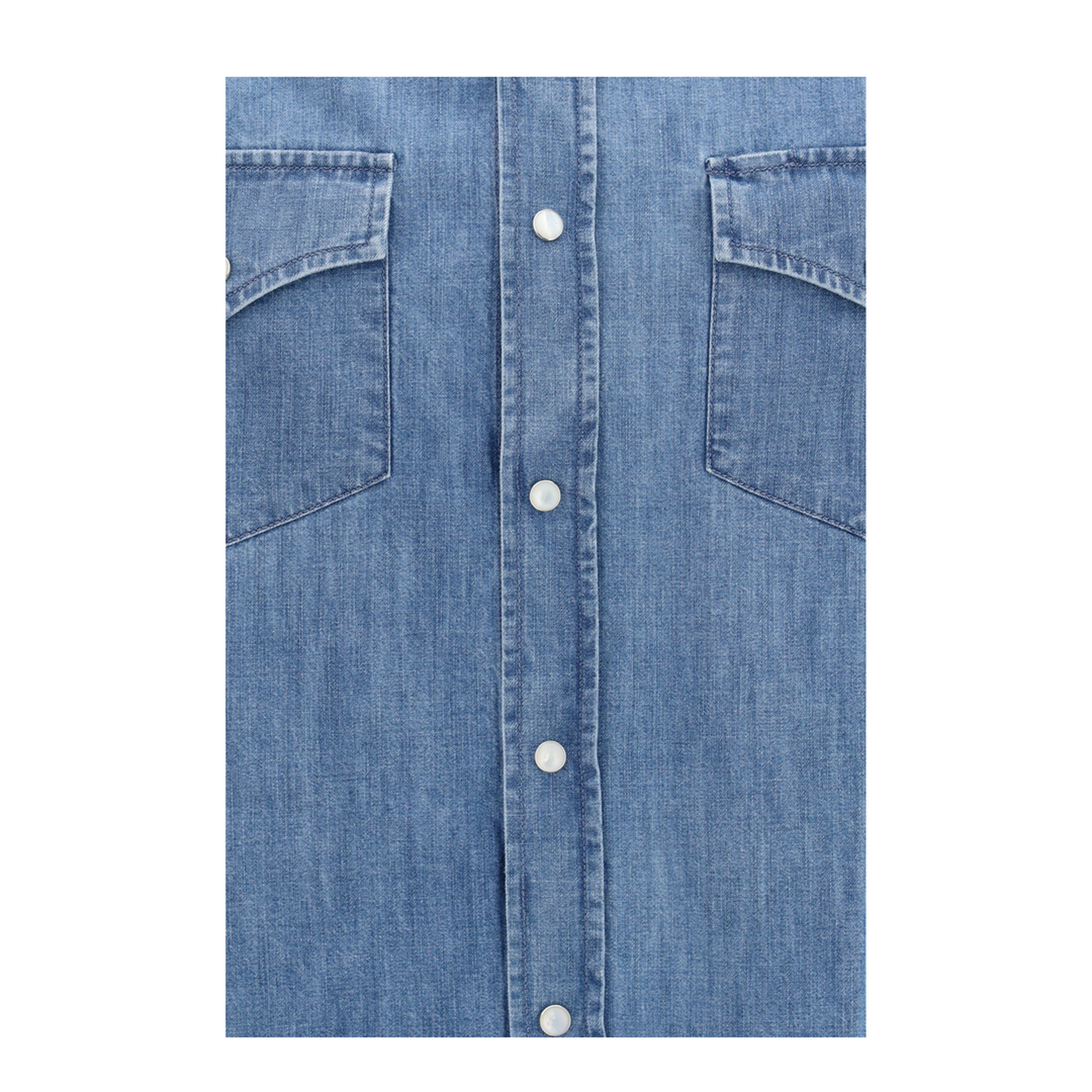 MAYFEYR - Brunello Cucinelli - Easy Fit Lightweight Denim Shirt - MH1924008C8333