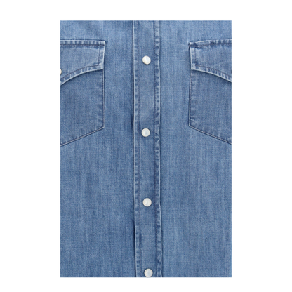 MAYFEYR - Brunello Cucinelli - Easy Fit Lightweight Denim Shirt - MH1924008C8333