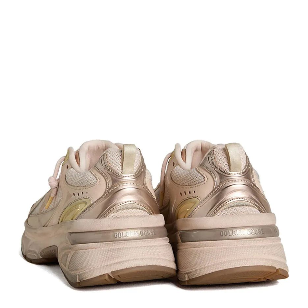 MAYFEYR - Golden Goose - Lightstar Net Leather And Suede Shoes - GWF00724F00647425747