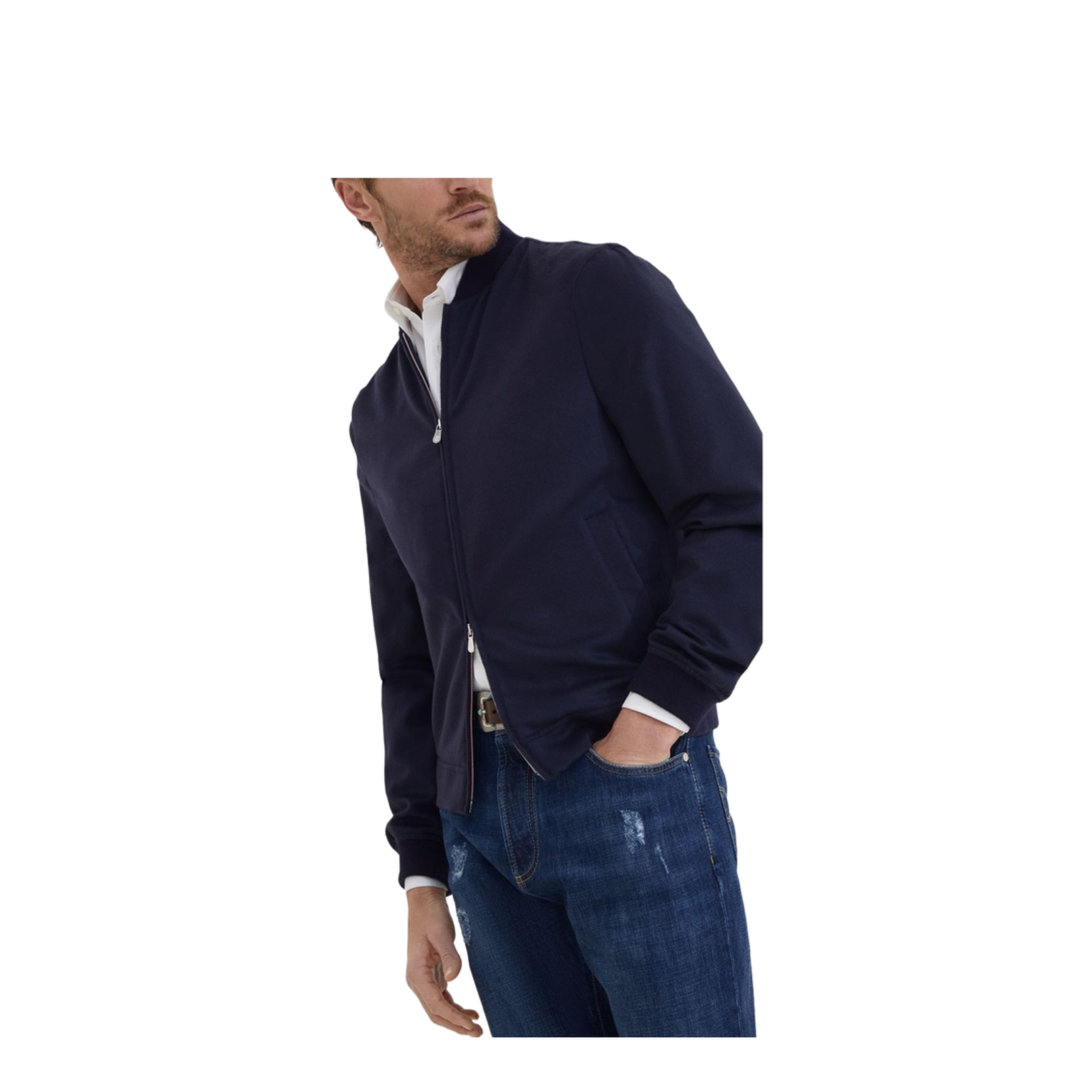 Cashmere Bomber Jacket