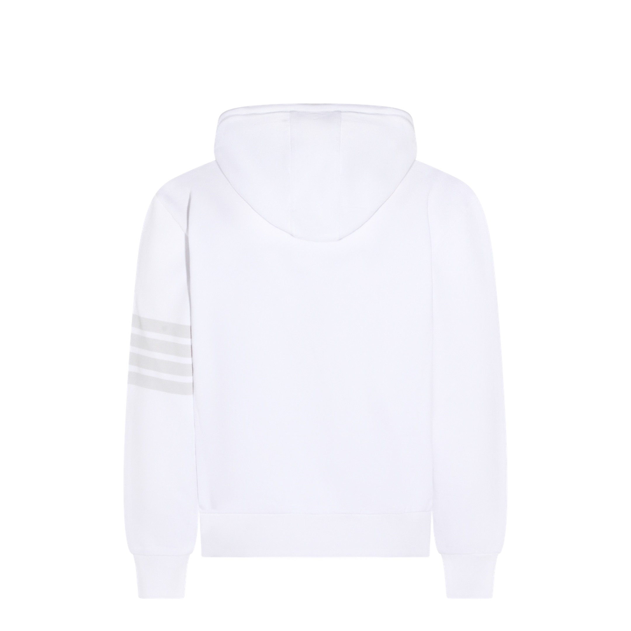 MAYFEYR - Thom Browne - Long Sleeve Hoodie Pullover With Overdyed 4 Bar In Solid Loopback - MJT556AJ0007100