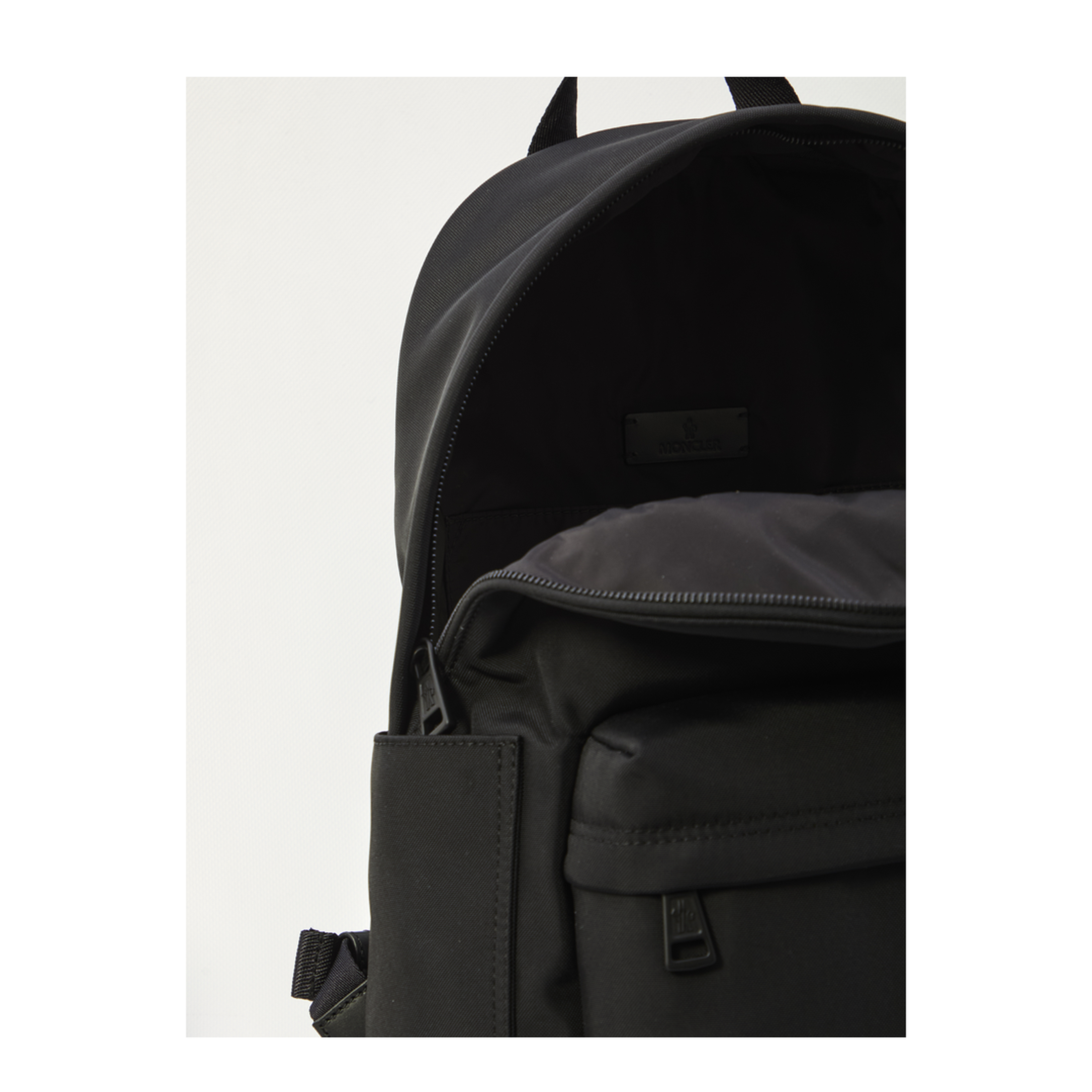 New Pierrick Metal Logo Backpack - Black