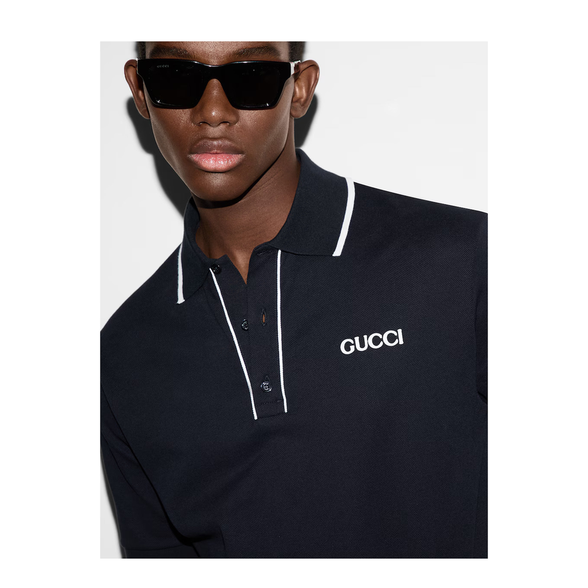 MAYFEYR - Gucci - Embroidered Cotton Pique Polo Shirt - 806250XJHH64003