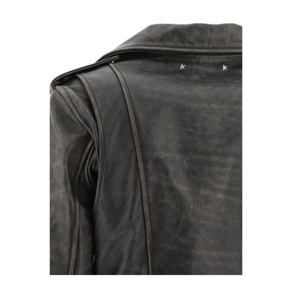 MAYFEYR - Golden Goose - Chiodo Destiny Leather Jacket - GWP00848P00064790100X