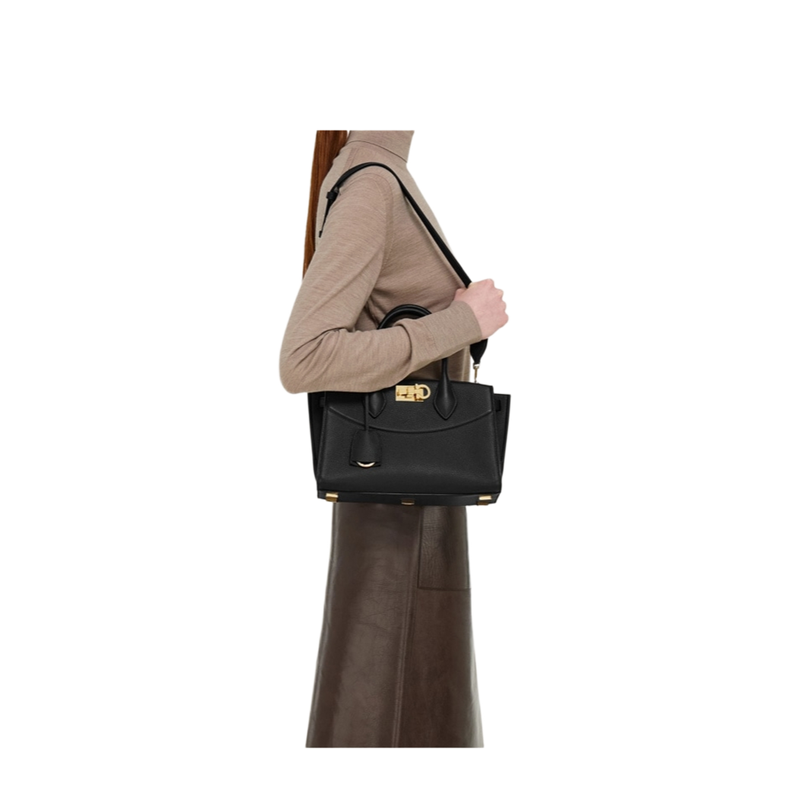 Black Leather Handbag