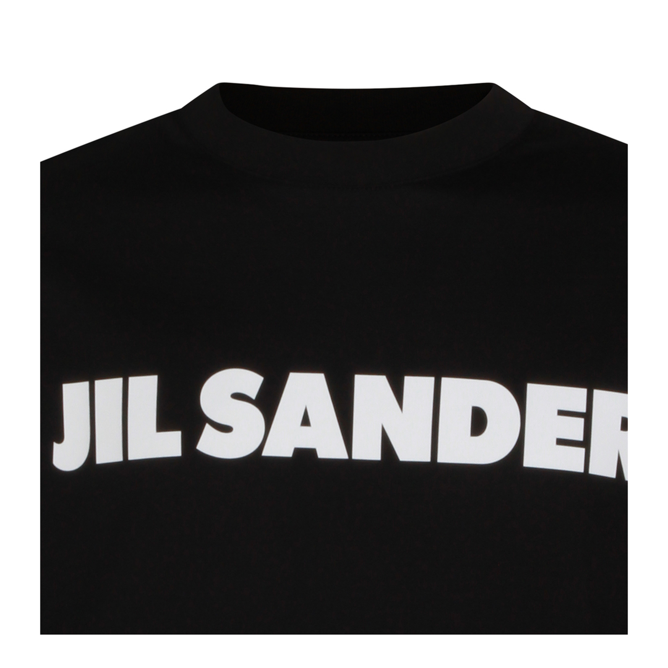 Men's Logo Letter Cotton T-Shirt Black