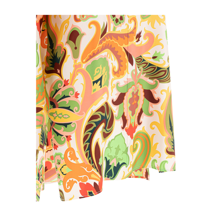 Silk Paisley Shirt In Green