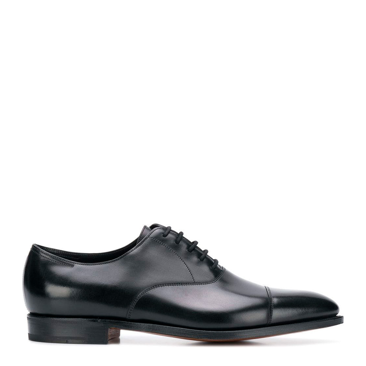 City Ii Black Calf Leather Oxfords
