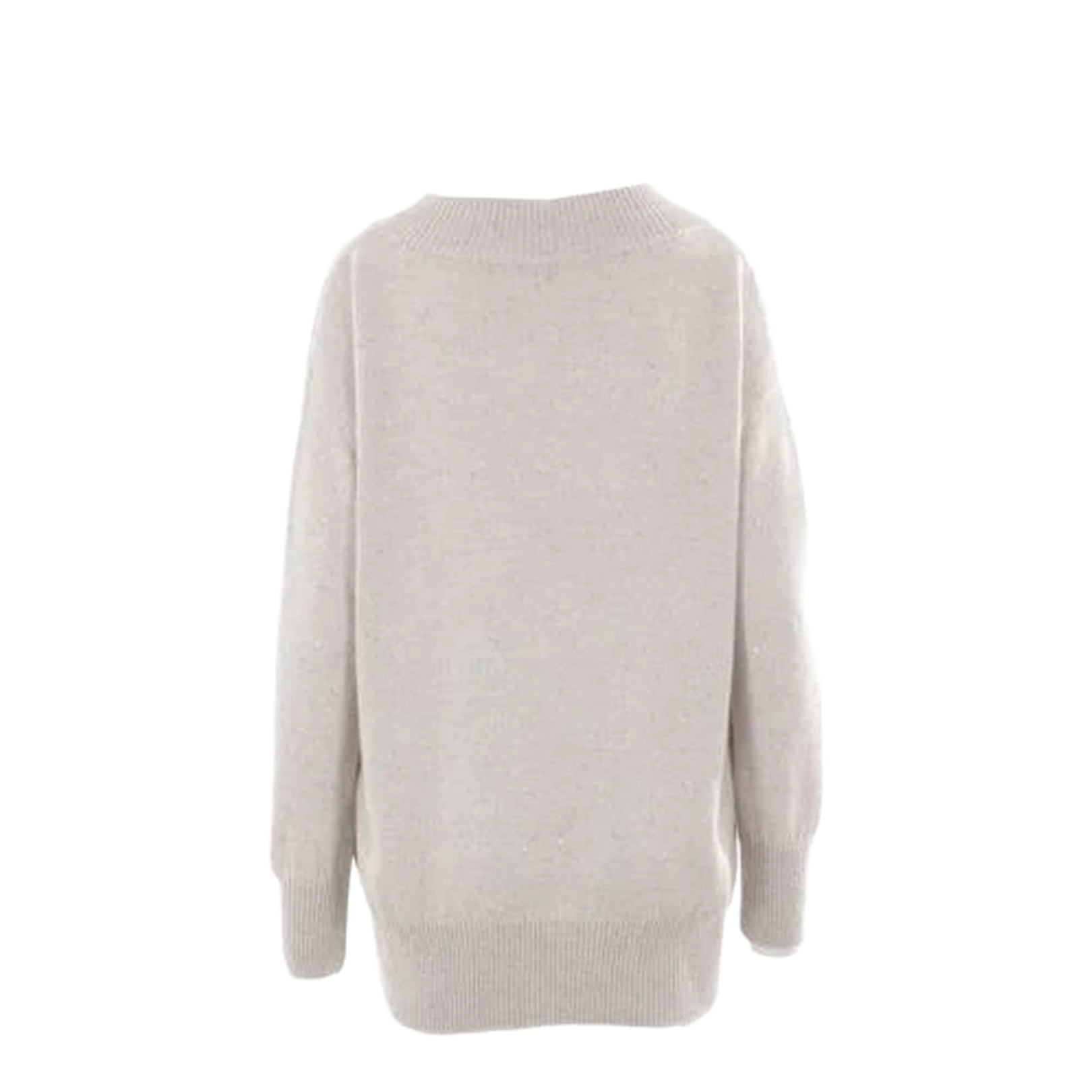 Cashmere and Silk Sweater with Micro Sequins