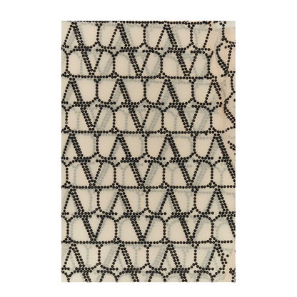 Embroidered Toile Iconographe tulle strass jersey collant