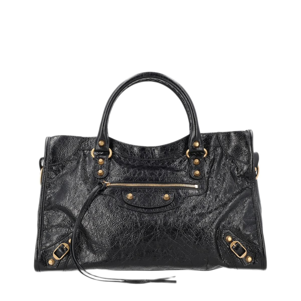 Le City Medium Arena Lambskin Shoulder Bag - Black