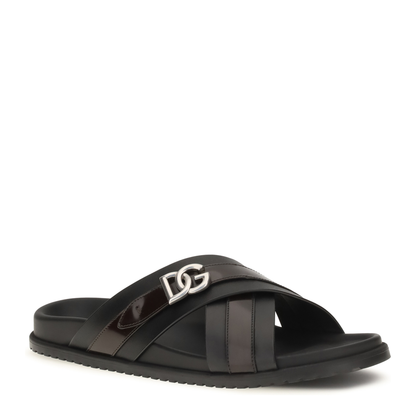 MAYFEYR - Dolce & Gabbana - Smooth Calf Leather Slide Sandals - A80624A0765