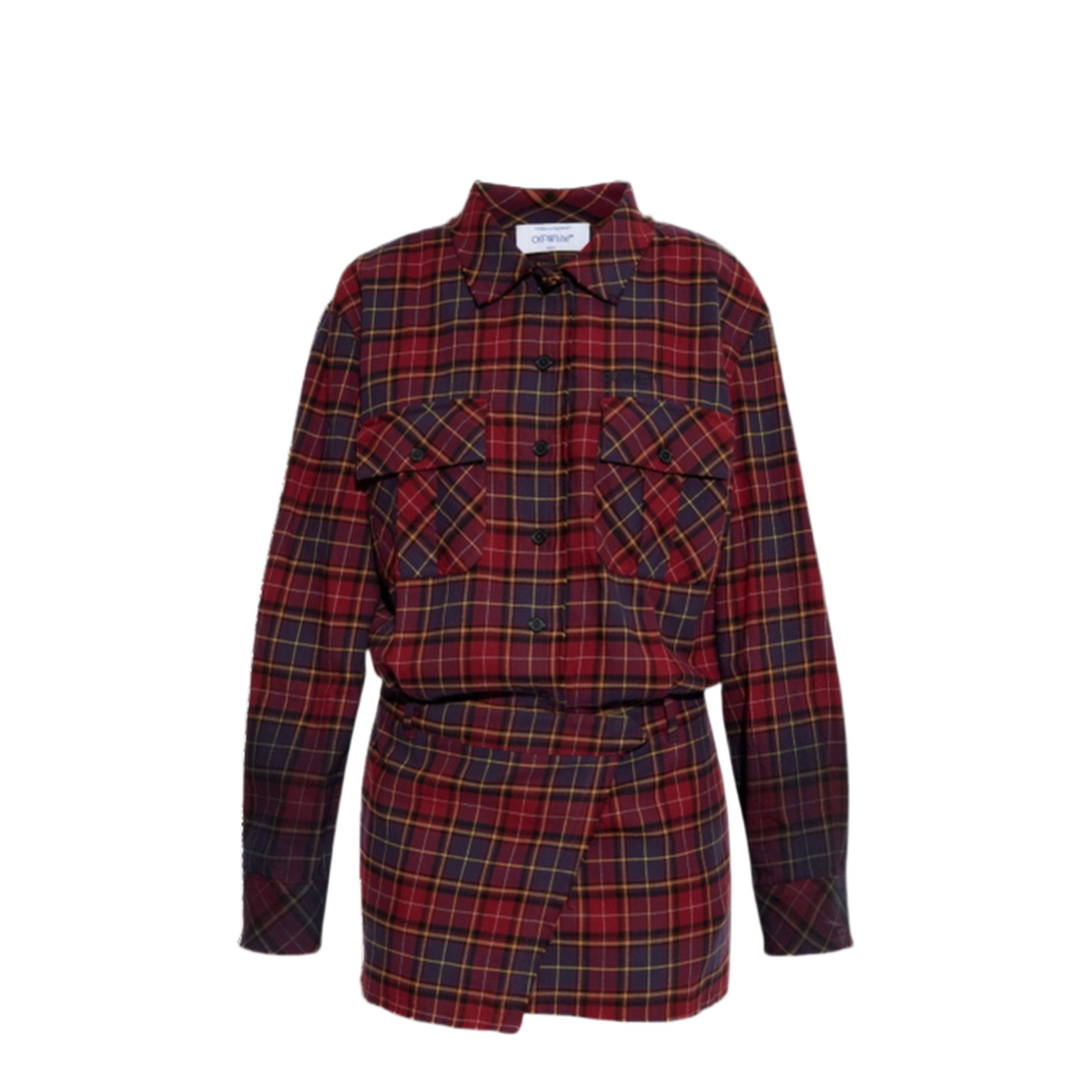 Check Flannel Arrow Dress