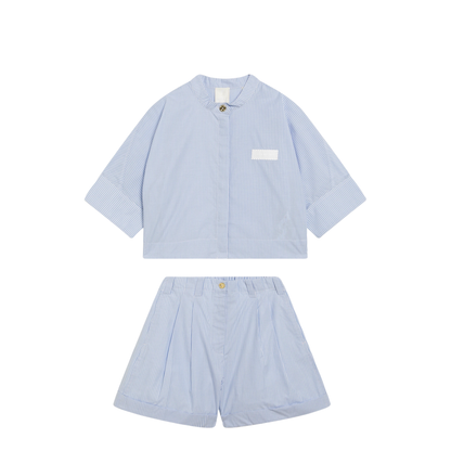 MAYFEYR - Givenchy - Light Blue Cotton Two-Piece Set - H31131COV71