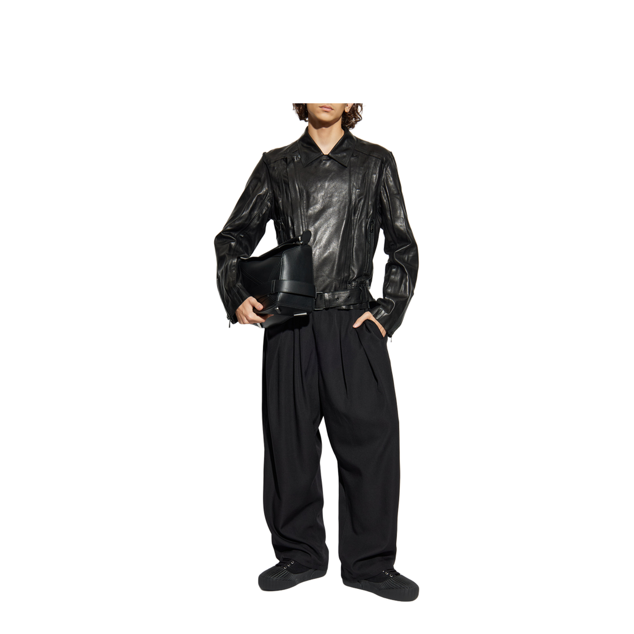 Leather Clothing Black