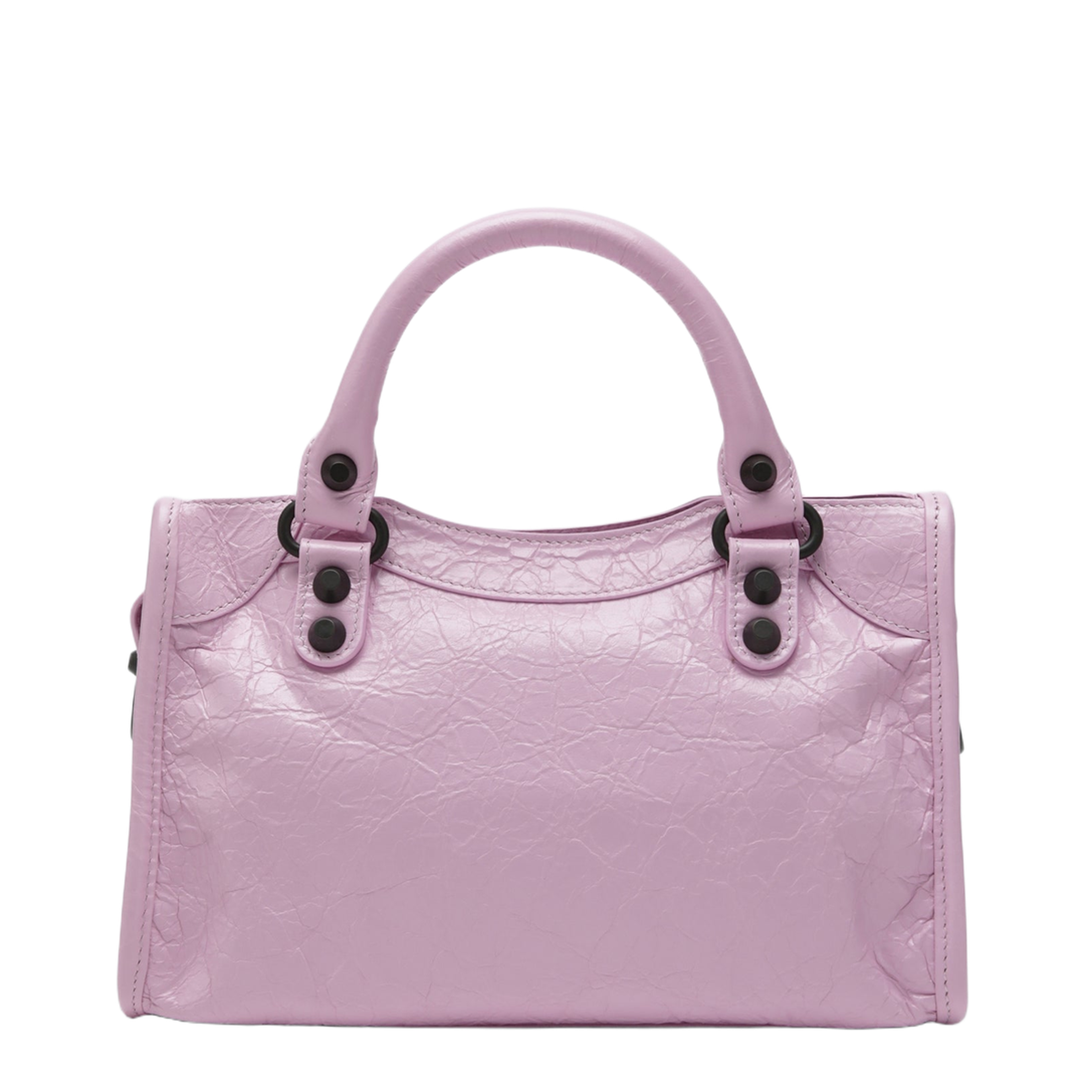 Le City Mini Arena Lambskin Top-Handle Bag - Bubbly Pink