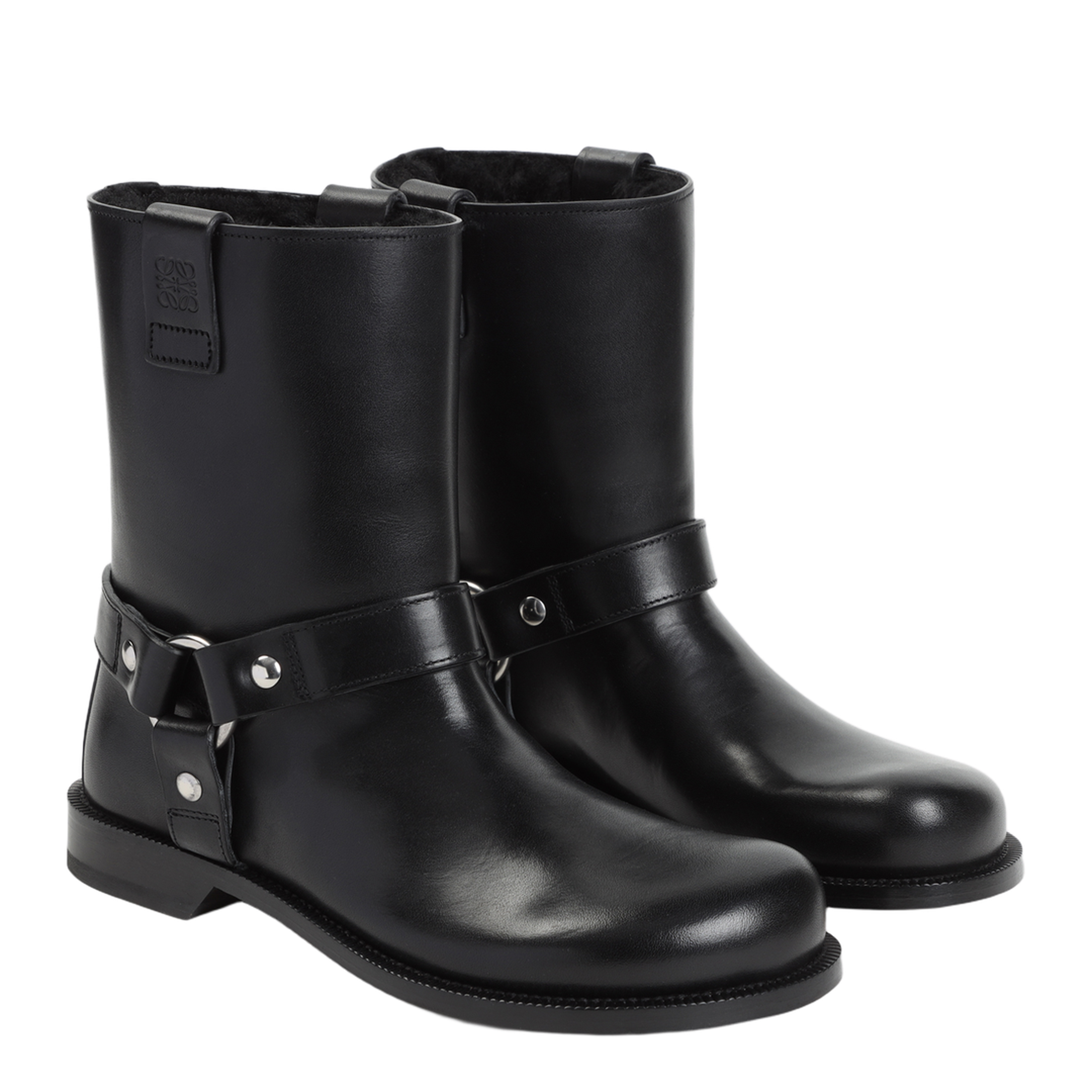 MAYFEYR - Loewe - Campo Biker Shearling Boots - LSS4285X01