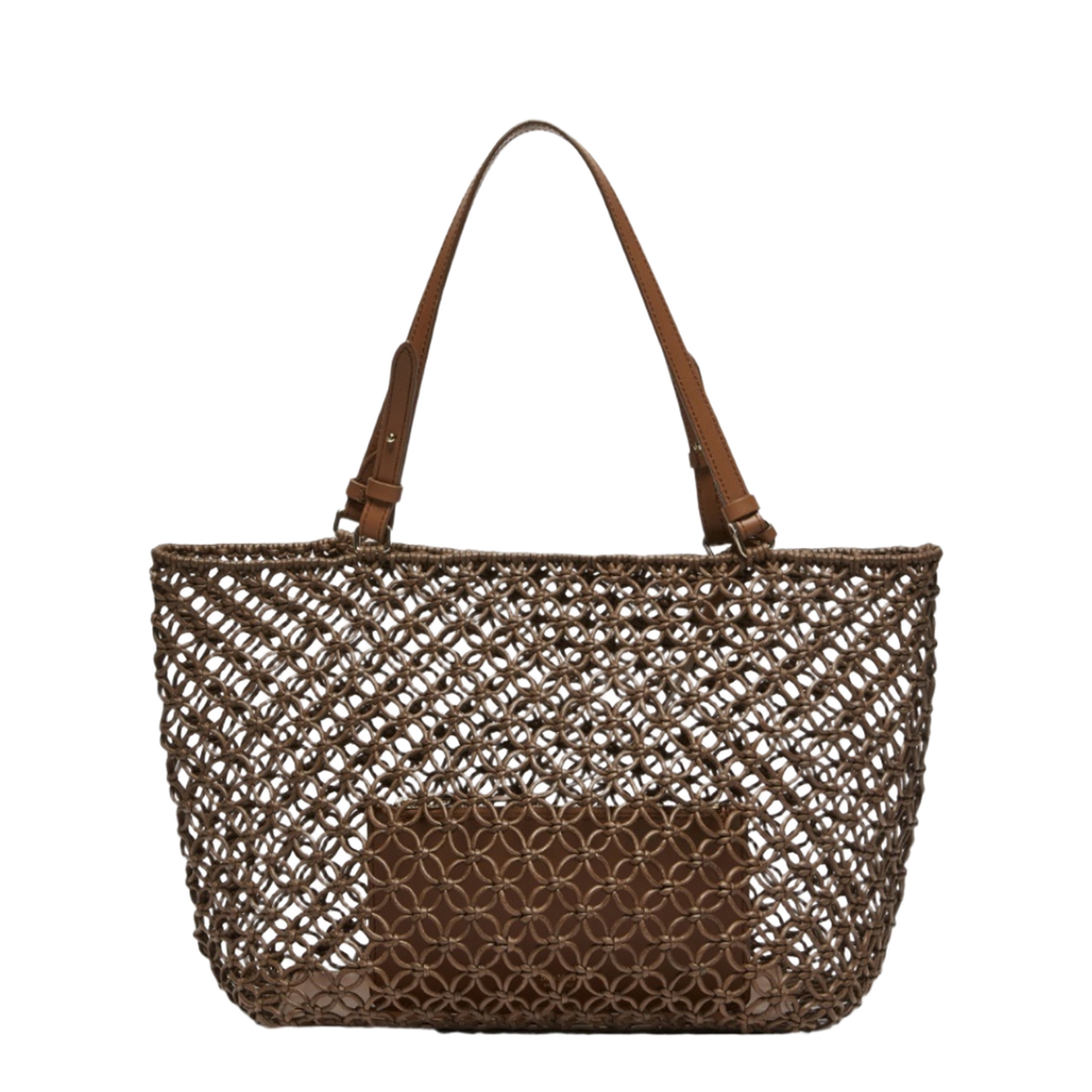 Plagemfillet Shopper Bag in Woven Cotton