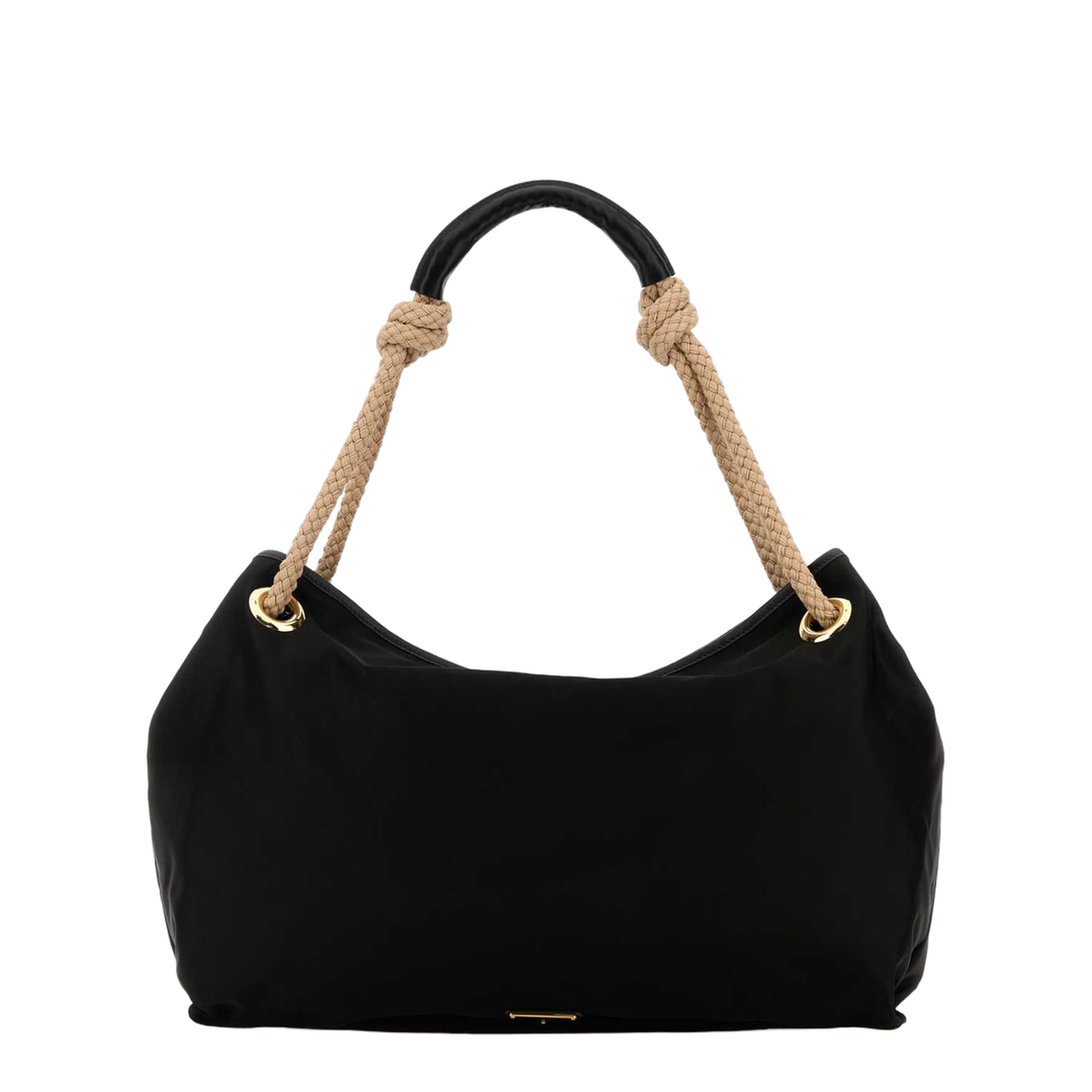 Black Fabric Shopping Bag